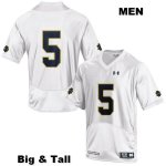 Notre Dame Fighting Irish Men's Troy Pride Jr. #5 Navy Under Armour Authentic Stitched College NCAA Football Jersey XSM5499OY
